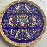 Plat en faïence de gien