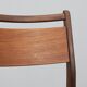 Rare mid-century modern teak dining chairs, set of 4, 1960s