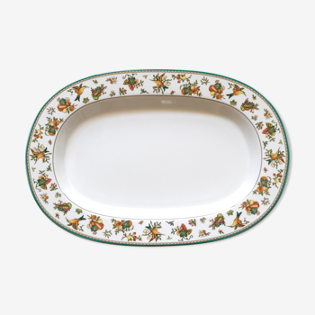 Plat ovale de service en porcelaine Villeroy & Boch. Heinrich Golden Birds