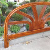 Vintage rattan headboard