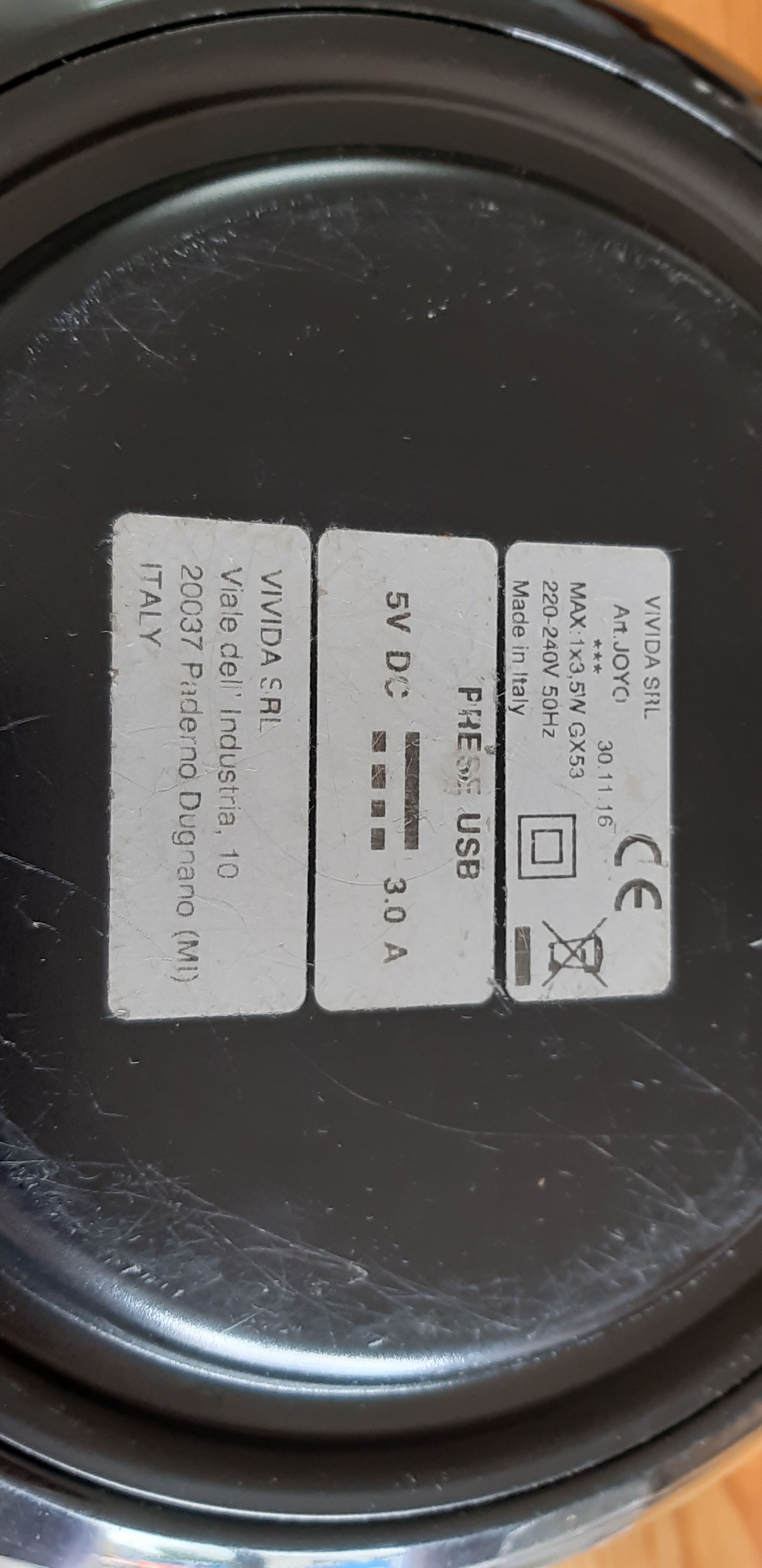 Vintage italian lamp by vivida joyo brand