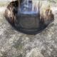 Tribal patterned horn bowl