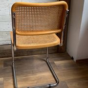 4 chaises italiennes du milieu du siècle Marcel Breuer B32 Cesca, années 70