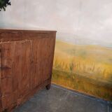 Curved sideboard from the late 19th century in walnut