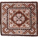 Tapis Vintage Mongol Collectible Fait Main – 52 x 60 cm - 1C1000