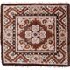 Tapis Vintage Mongol de Collection Fait Main – 52 x 60 cm - 1C1000
