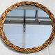 Miroir rond en osier tressé 45cm