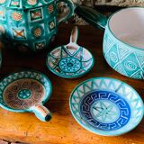 Set of 6 Vallauris ceramic pieces signed Robert Picault