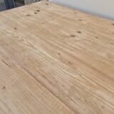 Old rustic farmhouse store table 2 drawers -2m22