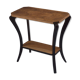 Table de console de vin de côté d'art déco en noyer