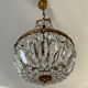 Balloon chandelier in bronze and pendants