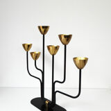 Vintage Scandinavian candlestick, Gunnar Ander for Ystad Metall, Sweden
