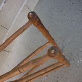 Old wooden towel rack
