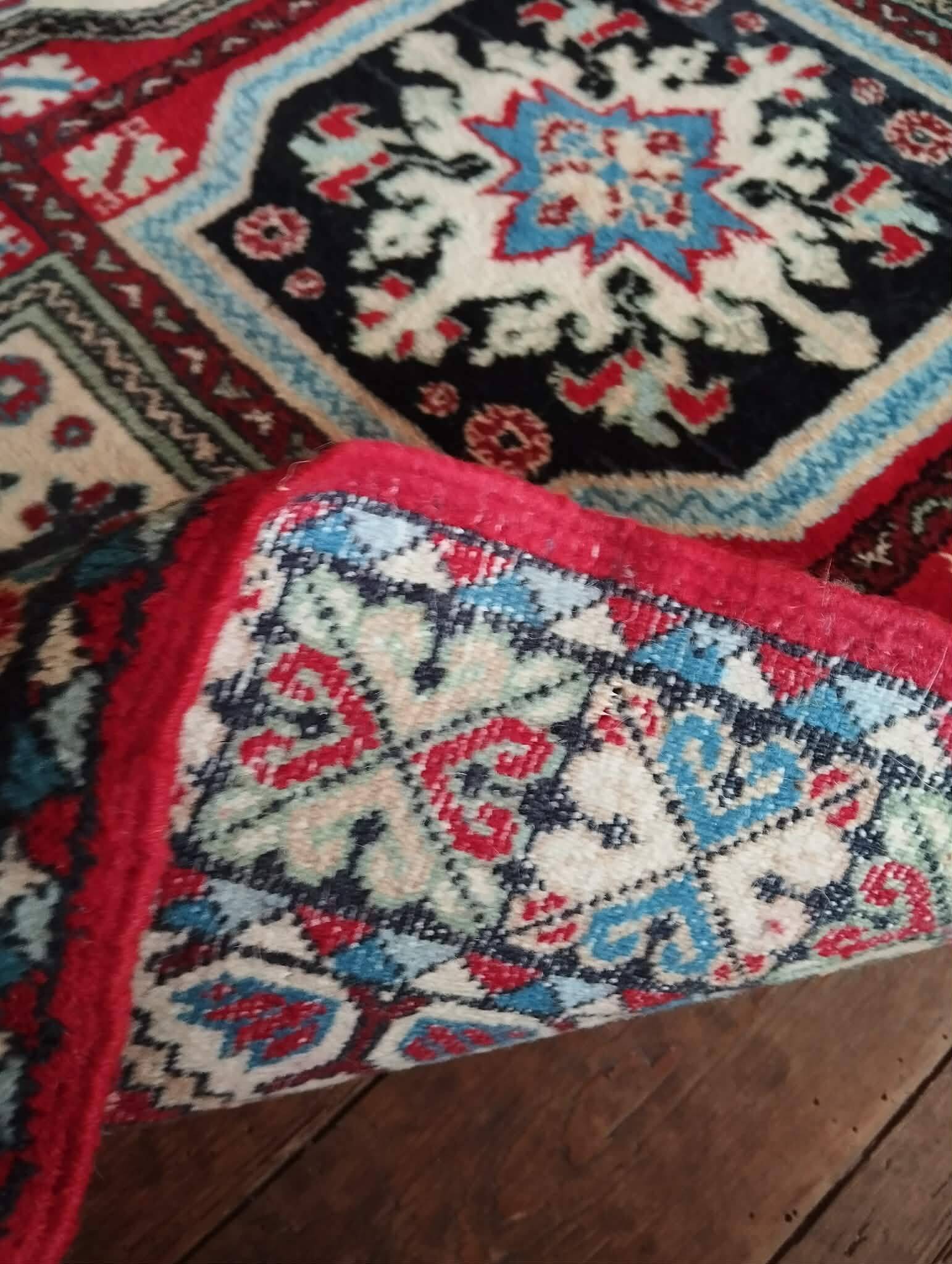 Handmade Berber Carpet Fes 207x124cm