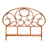 Vintage 1970s bamboo rattan headboard L166