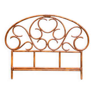 Tête de lit bambou rotin vintage 1970 L166