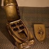 Encrier en laiton, Angleterre 1930