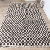 Handmade wool Berber rug 300X195 cm