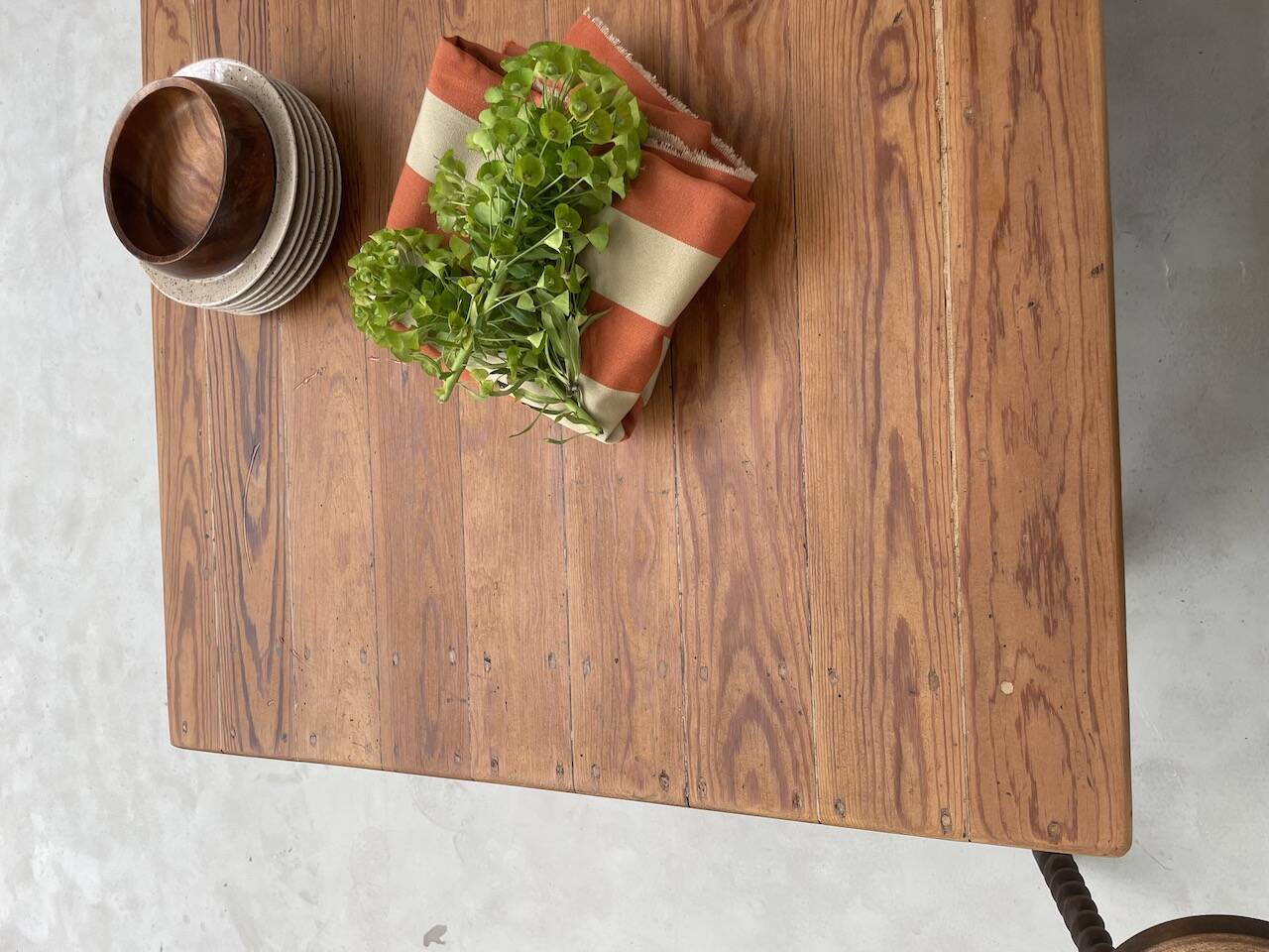 Pine and oak farmhouse table 220 cm