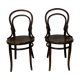 Set of two bistro chairs n°14 of Thonet