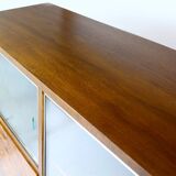 Restored Bauhaus Tubular Steel Cabinet with Secretary by R. Slezak, 1930s