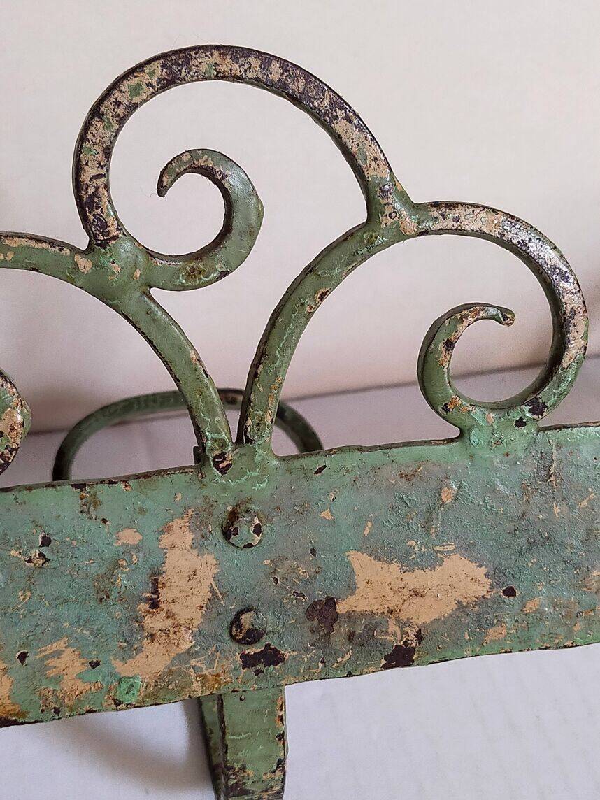 Wrought iron coat rack