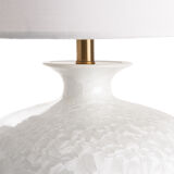 Base lamp round vase white-e27 lam.0365