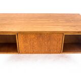 Teak desk Omann Jun, model 77, Denmark, 1960s. After restoration.