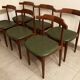 Ensemble de 6 chaises danoises de Hans Olsen pour le fabricant Frem Røjle