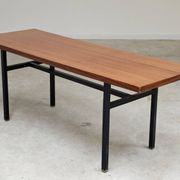 Metal and wood coffee table, former Czechoslovakia 1970