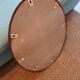 Vintage oval wooden mirror