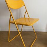 YELLOW FOLDING CHAIR TEDKLA FOR IKEA 80S