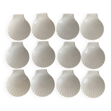 Saint-Jacques shells APILCO in white porcelain