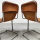 Vintage leather Calla Arflex dining chair Ari Colombo