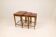 Nested tables in Art Deco style made of mahogany and stained birch, NK Sweden, 1940s.