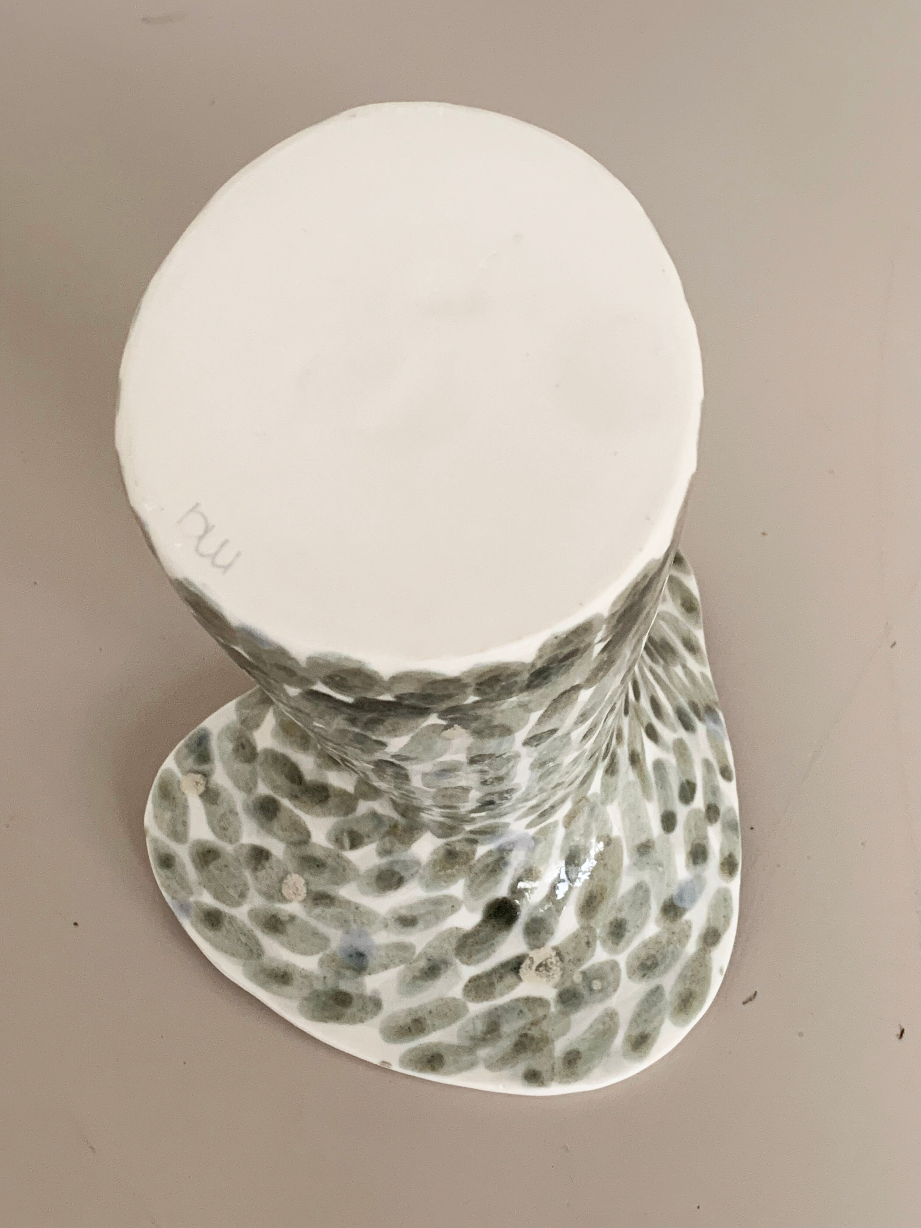 Organic porcelain vase