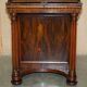 Bureau Davenport Regency Antique Circa 1810-1820 en Bois Dur et Cuir