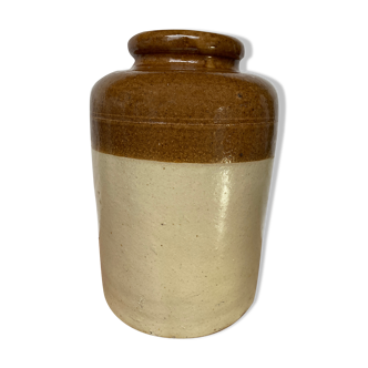 Glazed bicolor sandstone pot