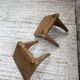 Paire de chevets muraux modernistes constructivistes