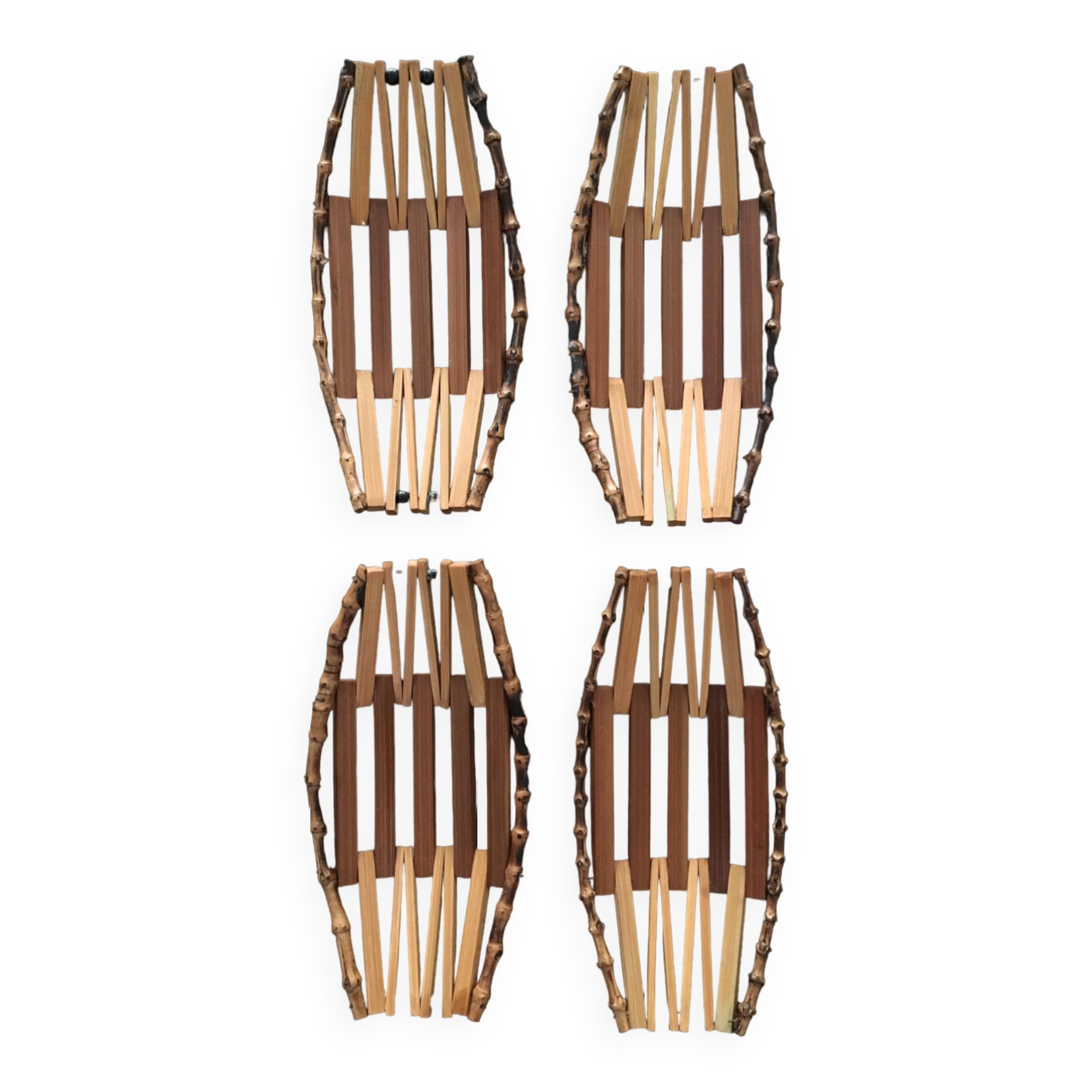 Set of 4 storage compartments