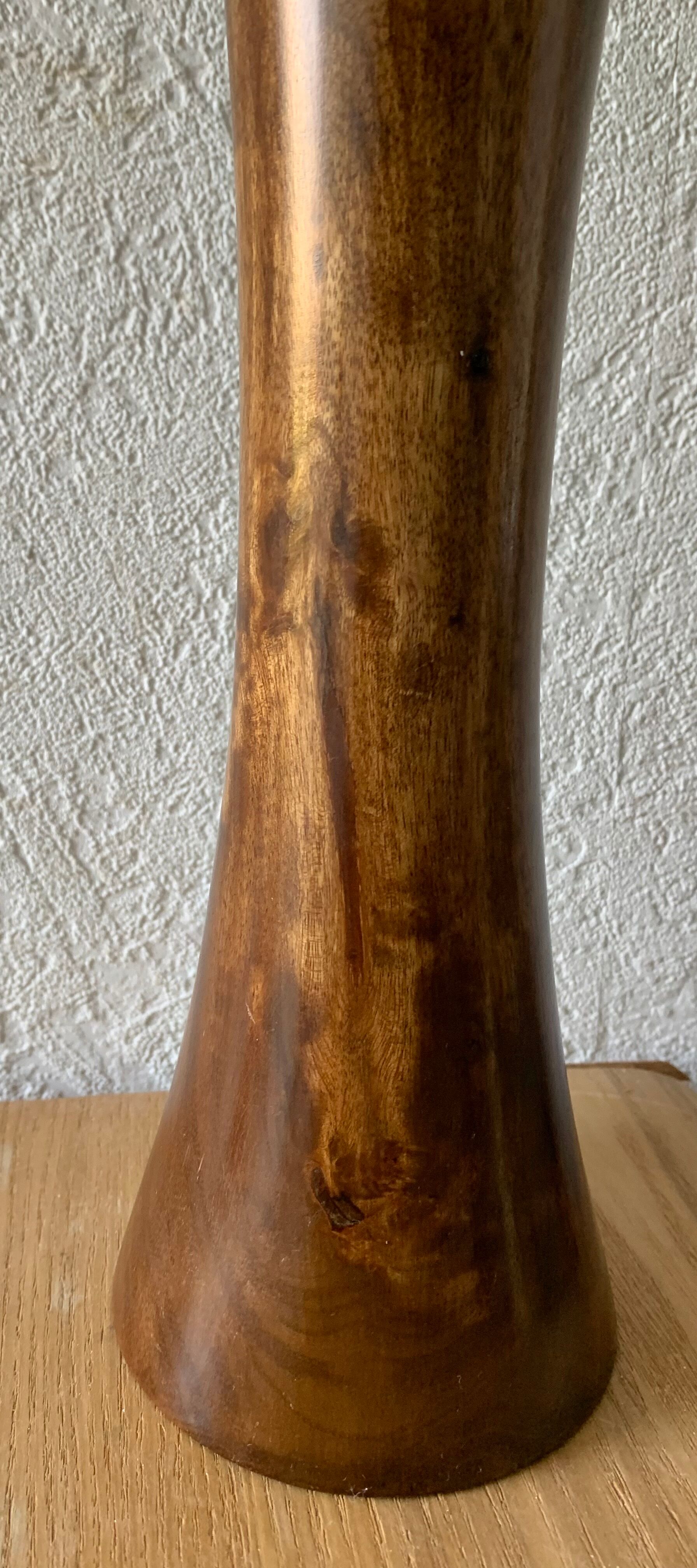 Vintage wooden vase
