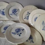 9 assiettes plates Digoin