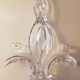 Ancient candlestick 2 crystal crystal crystal art valves France signed