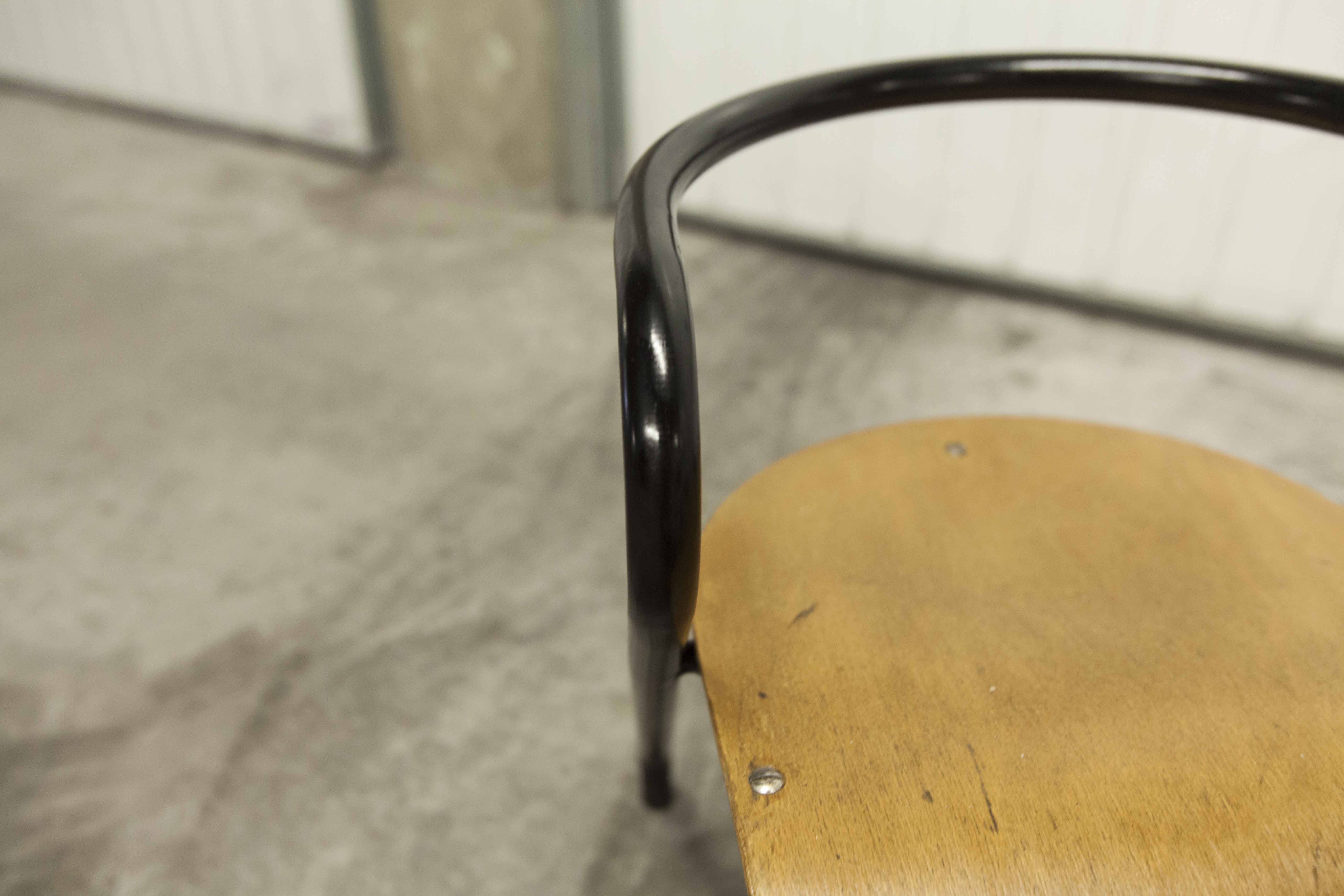 Pair of Mullca 300 chairs by Jacques Hitier 1949 restored
