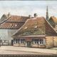 Large Original Vintage Countryside Cottage Oil Painting, circa 1923