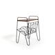 Mid Century Danish Side Table with Magazine Rack