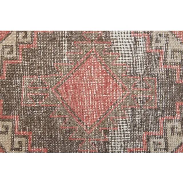 Vintage Turkish Hand-Knotted Wool Cotton Red Runner Rug 85x386