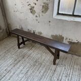 Solid oak bench