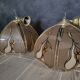 2 art deco pendant lights