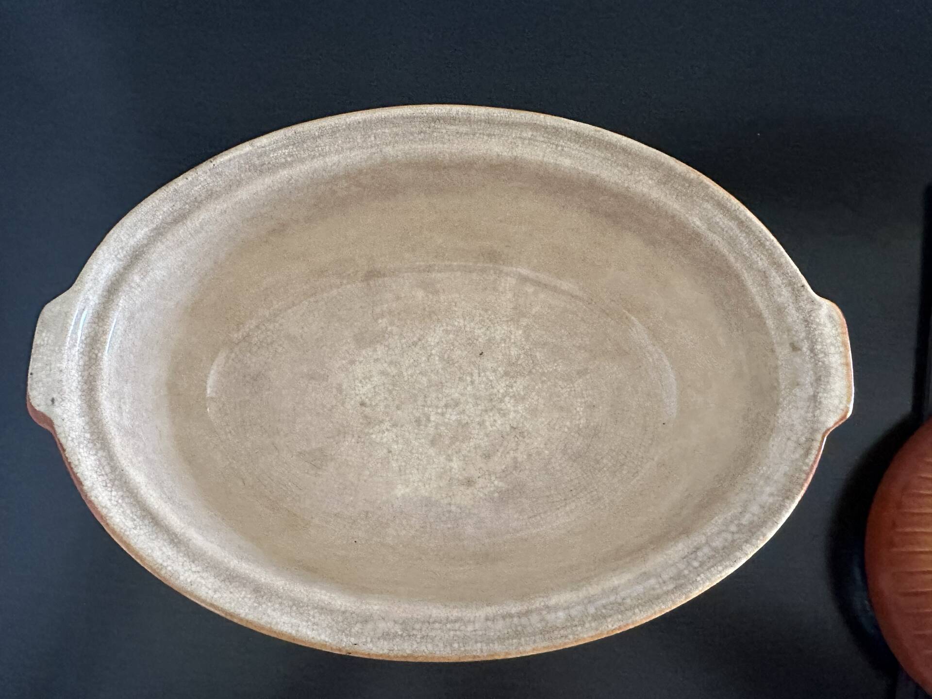 Enamelled ceramic terrine cocotte